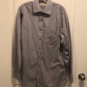 Button up striped long sleeve shirt